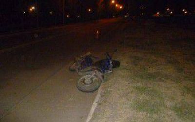 Tras un accidente, un motociclista fue hospitalizado