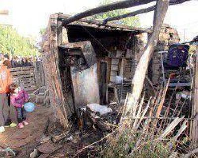 Tr�gico incendio: falleci� la nena de tres a�os con el 80% del cuerpo quemado