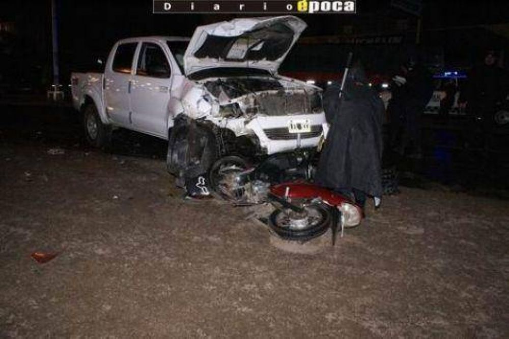 Dos j�venes arrollados por pick up con un conductor alcoholizado