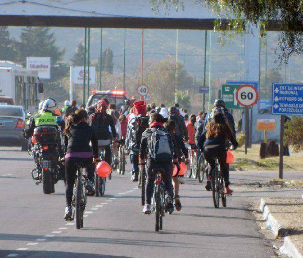 Se realiz� una Bicicleteada a Las Chacras