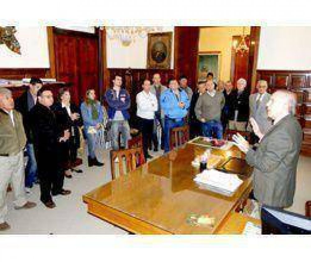 Passaglia estuvo con los periodistas en su d�a  