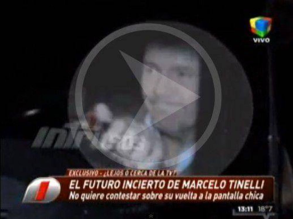 Con un gesto, Tinelli confirm� que no vuelve a la tele