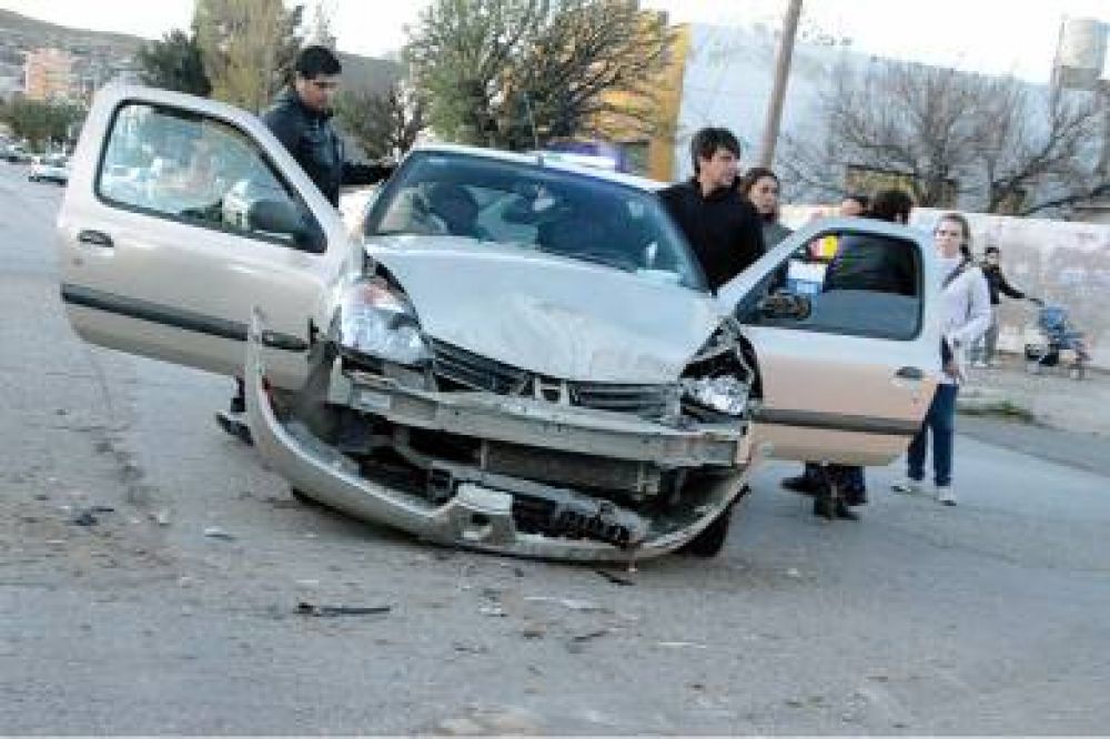La calle Saavedra testigo de otro accidente de tr�nsito