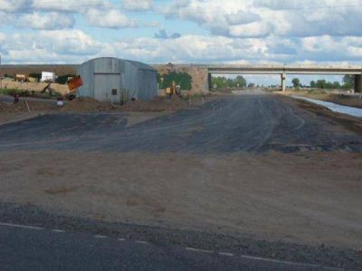 Retoman obras de empalme de autov�a ruta 19 con ruta 158