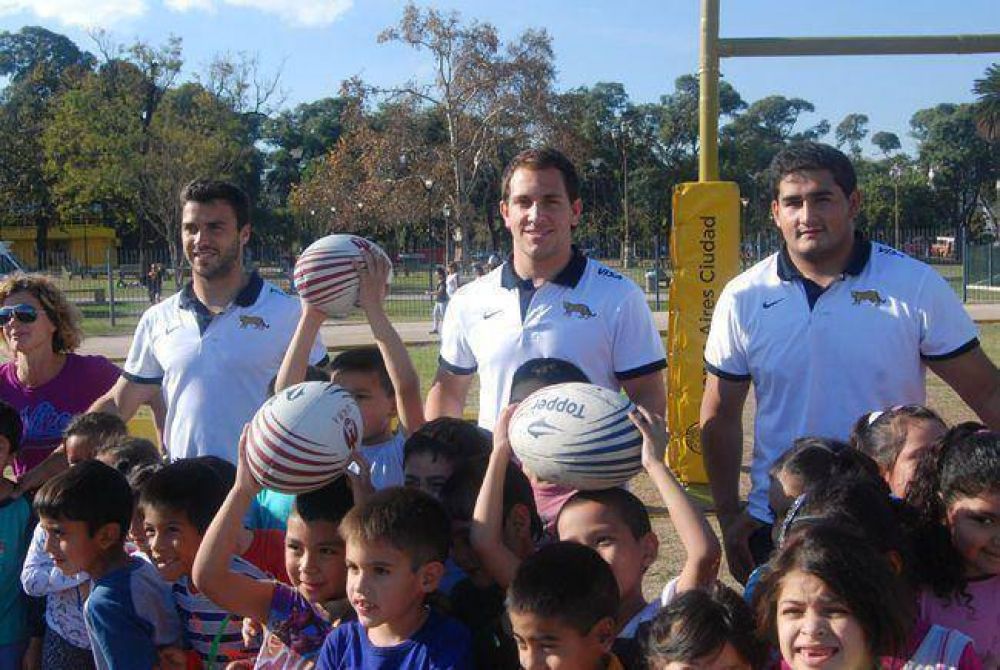 Los Pumas, junto a m�s de 800 alumnos de escuelas p�blicas de la Ciudad