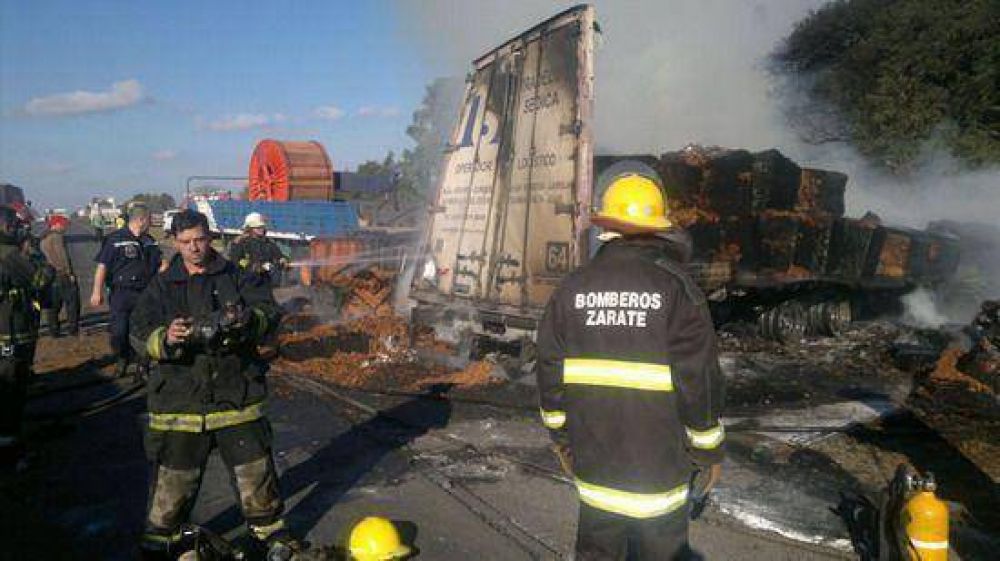 Un muerto en un choque en la Ruta 9 a la altura de Lima