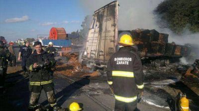 Un muerto en un choque en la Ruta 9 a la altura de Lima