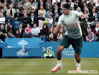 Del Potro perdi� ante Hewitt y se despidi� del torneo de Queen�s