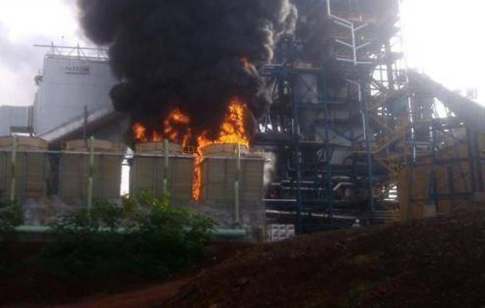 Se incendi� la empresa Papel Misionero