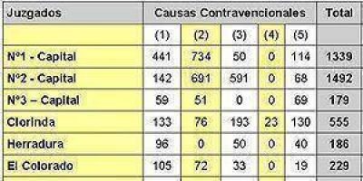 La justicia formose�a tramita 6 mil contravenciones por a�o