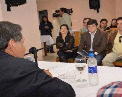 Beder Herrera present� su proyecto pol�tico a j�venes en Chamical