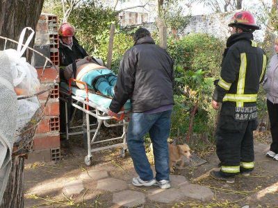 UNA PERSONA RESULT� HERIDA EN INCENDIO DE DUDOSO ORIGEN