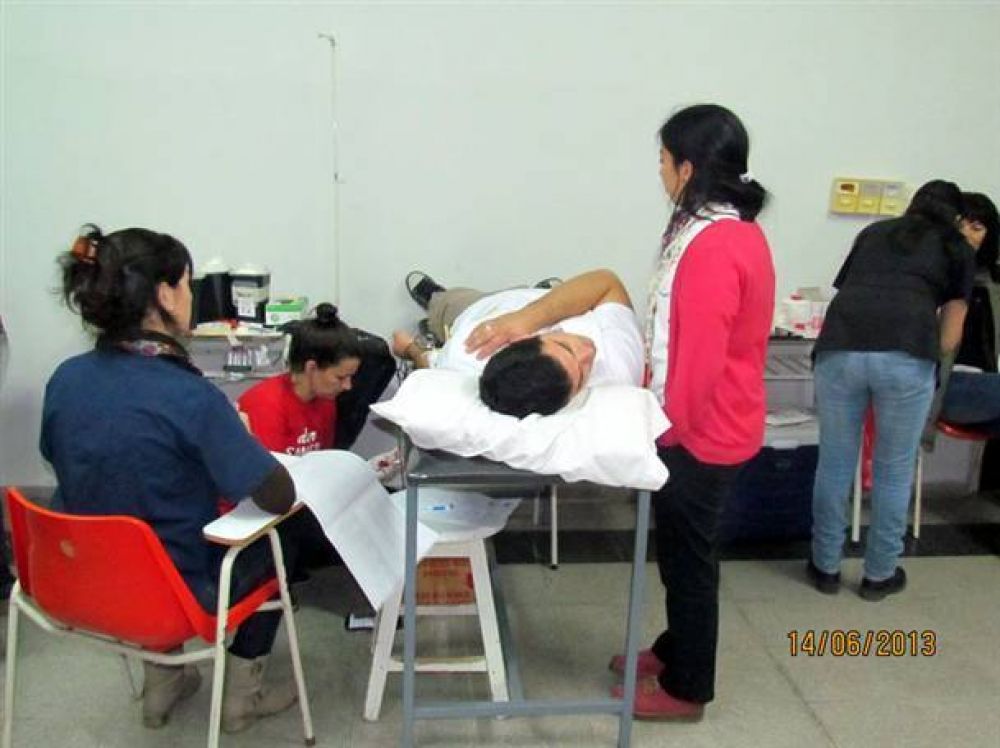 Se concret� la colecta de donaci�n de sangre en el CRUB