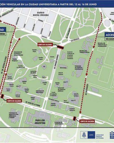 Modifican el tr�nsito en Ciudad Universitaria