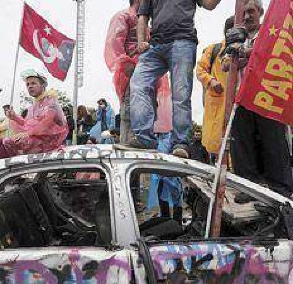Violento desalojo en Turqu�a