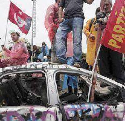 Violento desalojo en Turqu�a