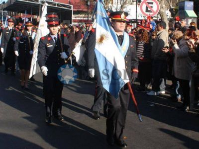 Gran festejo de los bomberos