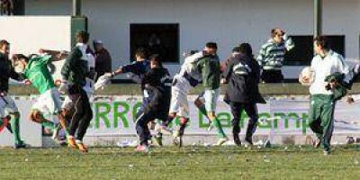 San Mart�n: Incidentes y partido suspendido