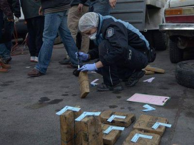 En medio a�o hallaron 220 kilos m�s de cannabis que en el mismo lapso del a�o pasado