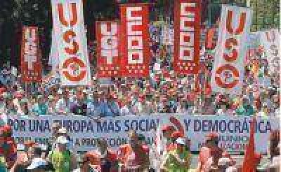 Miles de espa�oles marcharon para protestar contra el ajuste