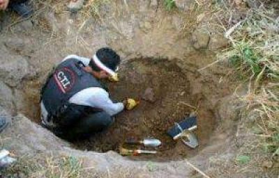Jornaleros desenterraron restos de un cuerpo en campo de La Paz
