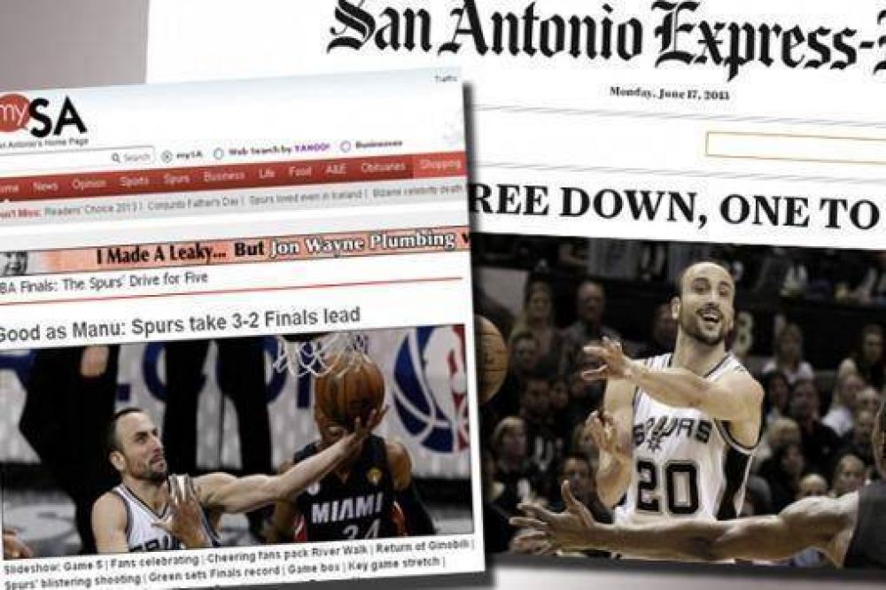 Gin�bili acapara las portadas de los medios y se lleva los elogios