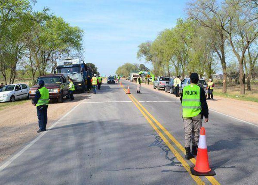 Operativo policial en rutas pampeanas