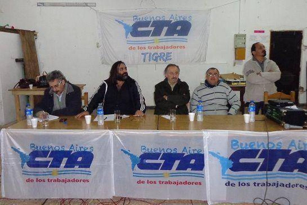 Yasky y Baradel encabezaron la reuni�n regional de la CTA en Tigre
