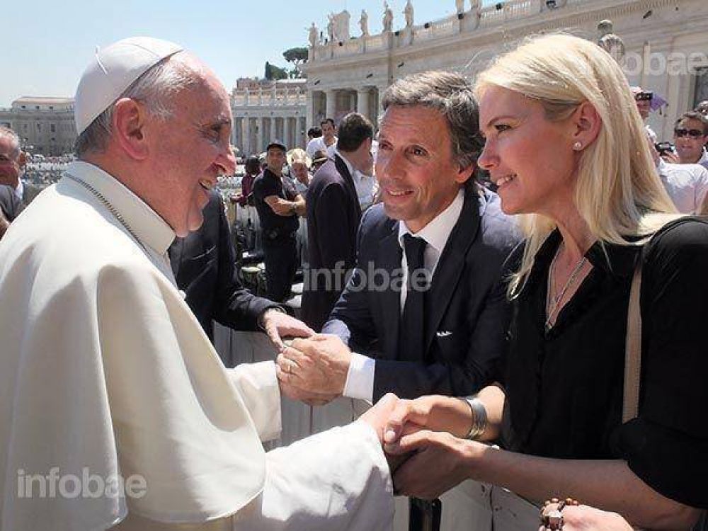 El Papa Francisco salud� a Valeria Mazza