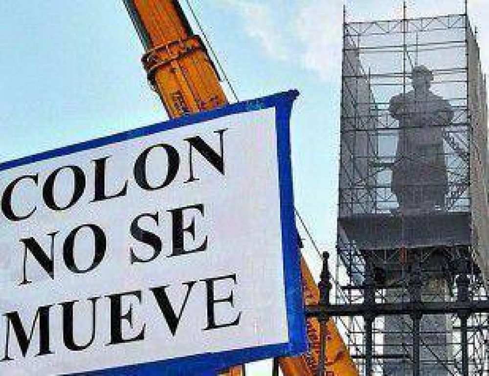 La justicia fren el traslado del monumento de Coln de Buenos Aires a Mar del Plata