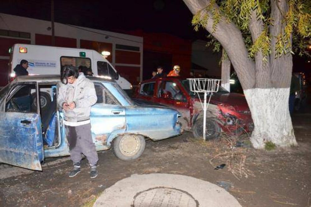 Una mujer lesionada en accidente de transito