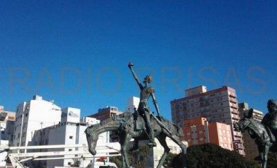 Repararon monumento de Don Quijote de Plaza Espa�a