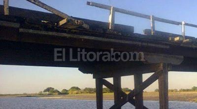 Bloquean el tr�nsito pesado sobre un puente entre Cacique Ariacaiqu�n y Marcelino Escalada