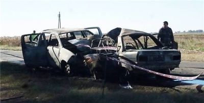 Un hombre muri� calcinado tras chocar en la ruta
