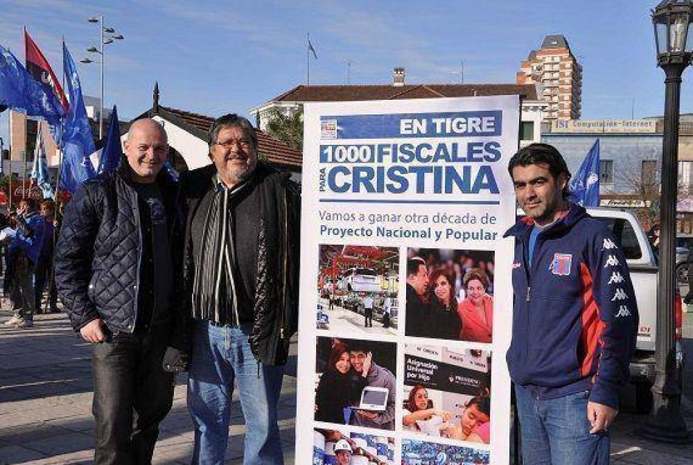El Movimiento Evita demostr� su apoyo a Cristina en la ciudad Tigre