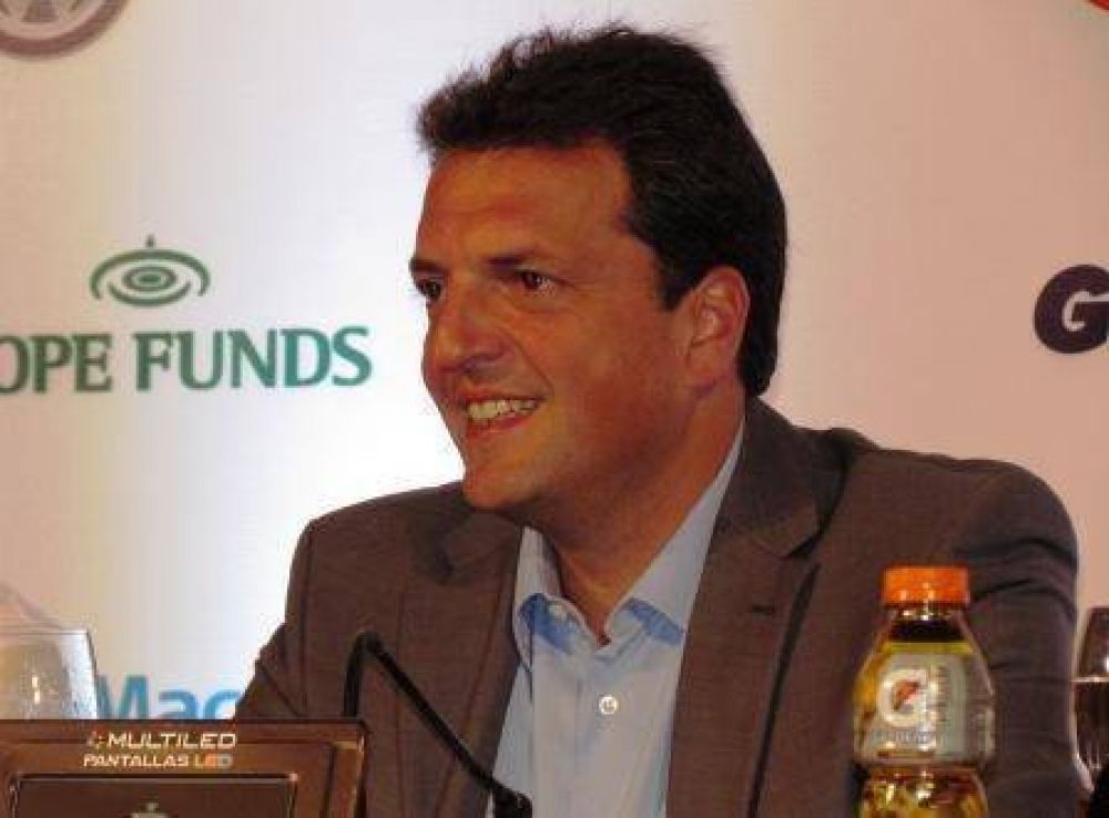 Sergio Massa: �nosotros queremos sumar y unir� 