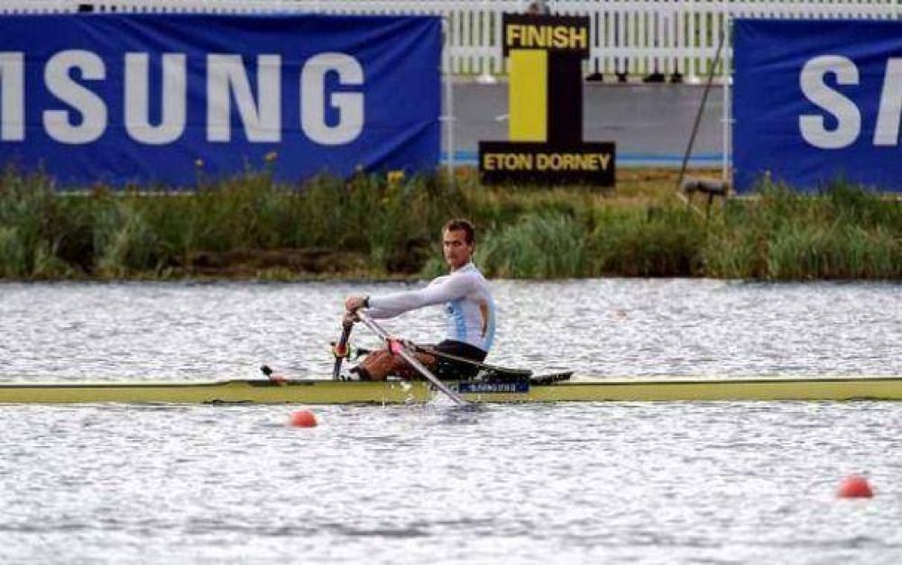Cristian Rosso, finalista en el Mundial de Remo