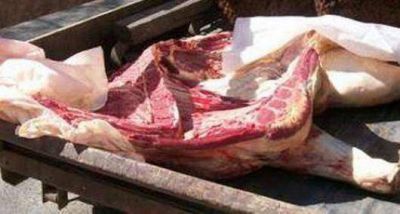 Tras persecuci�n, incautan carne en mal estado