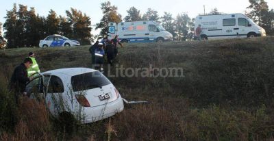 Accidente sobre la autopista
