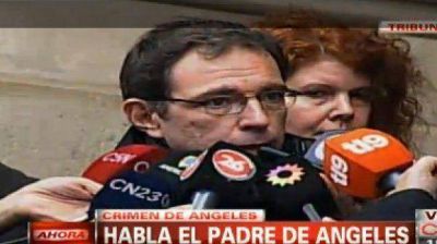 Habl� el papa de �ngeles: "Me sorprende" la imputaci�n del portero