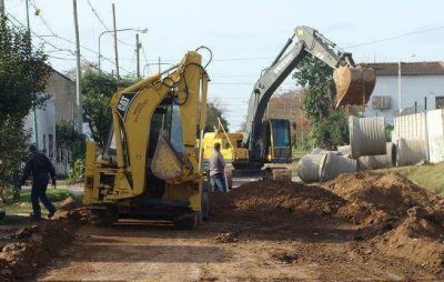 Tigre: Obras de desag�es en El Talar