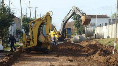Avanzan las obras de desag�es en El Talar