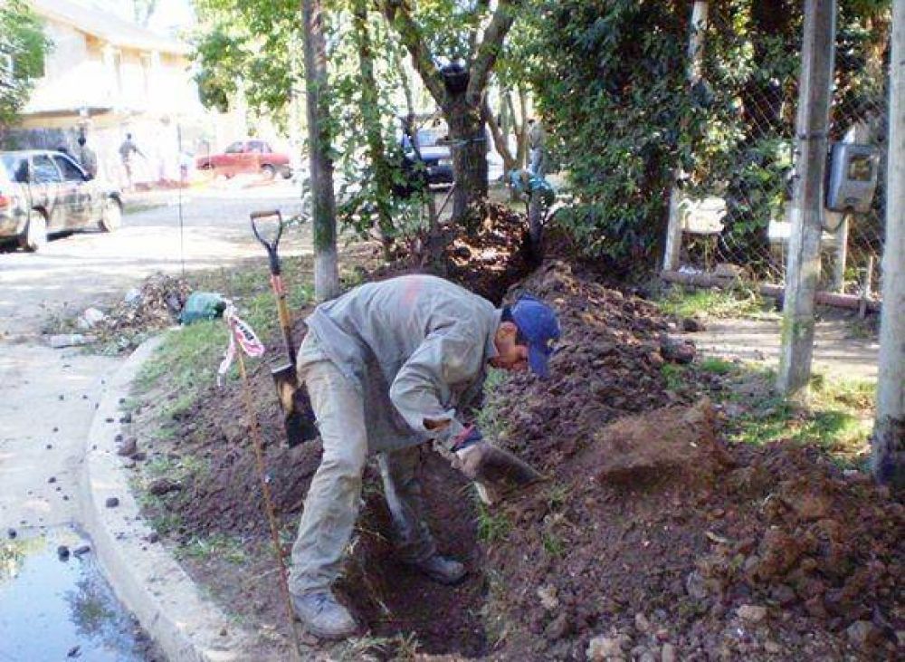 Obras de gas en Benav�dez
