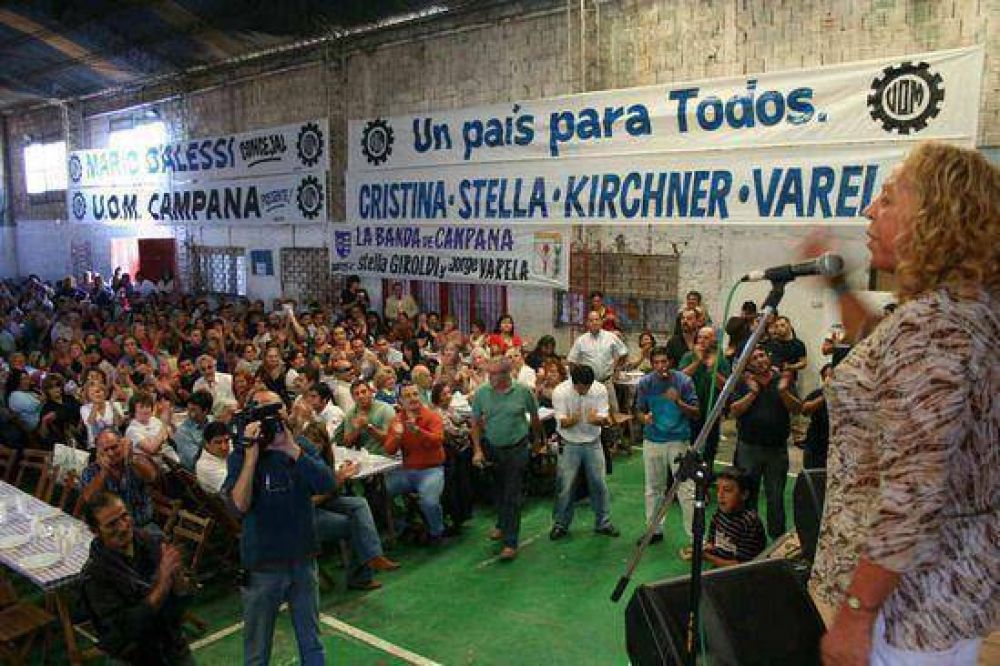 Con un gran acto en el Club Alumni: El Partido Justicialista de Campana present� su lista de Concejales y festej� el D�a del Trabajador