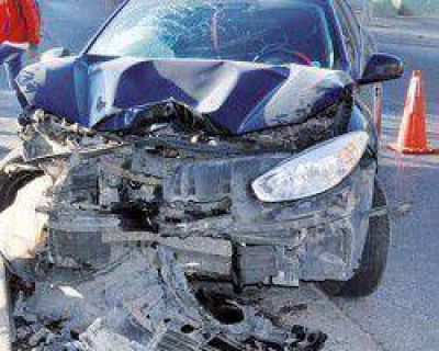 Un choque m�ltiple se produjo en pleno centro sanjuanino
