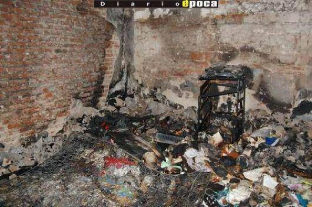 Anciana quiso venerar a un santo y falleci� asfixiada en un incendio