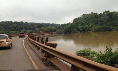 Est� interrumpido el tr�nsito sobre el puente del Arroyo Piray Guaz�