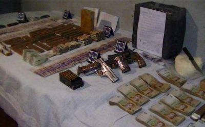La polic�a de Pilar secuestr� drogas, autos y 50 mil d�lares falsos a banda narco