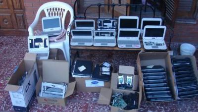 Recuperan 45 netbooks robadas del Ministerio de Educaci�n