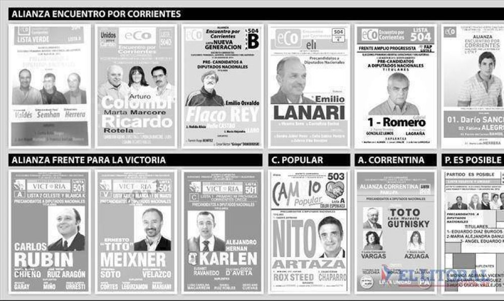 Con una lista m�s, se presentaron los modelos de boletas para las Paso